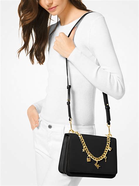 michael kors mott leather crossbody|michael kors crossbody thick strap.